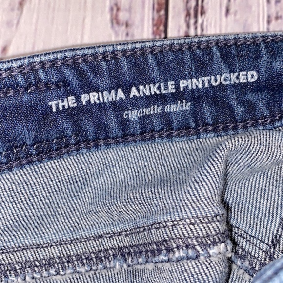 AG Adriano Goldschmeid the prima ankle pintucked cigarette ankle jeans size 27R - Picture 7 of 13